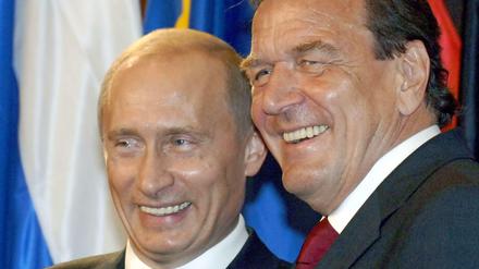 Beste Freunde. Putin und Schröder.