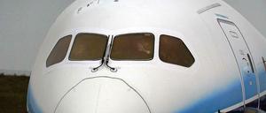 Der Dreamliner bei seiner Vorstellung. Jetzt musste eine Maschine wegen eines Risses in der Frontscheibe umkehren.