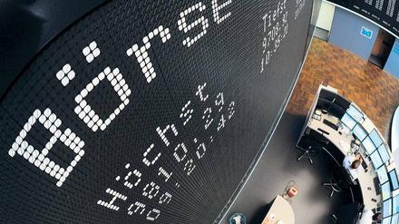 Nur kurz erreichte der Dax am Donnerstag einen Rekordstand, danach ging es bergab.