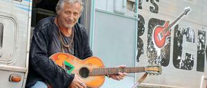 Konstantin Wecker, hier im September 2013 bei Dreharbeiten am Tegernsee