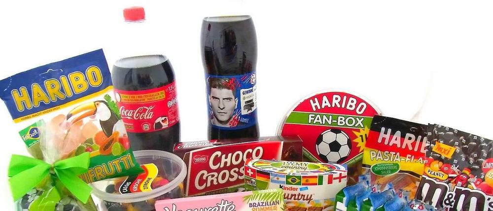 Süße Verführung. Die getesteten Waren im WM-Design enthalten mehr Zucker als empfohlen.