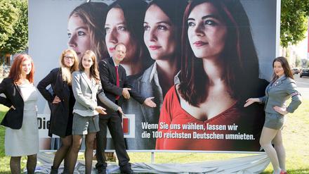 "Die Partei" wirbt anders, definitiv.