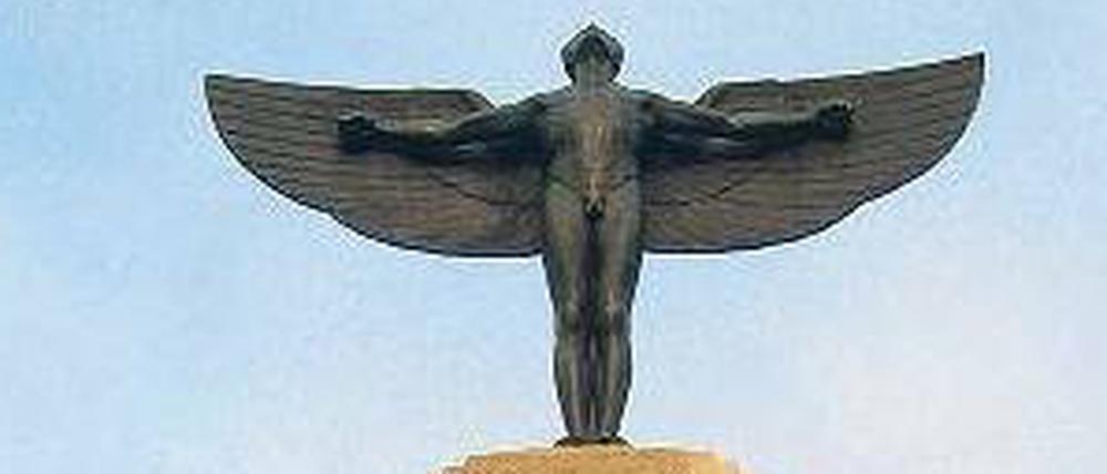Restauriert. Zwei Stiftungen spendeten für das Lilienthal-Denkmal.