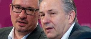 Jan Stöß (li.) mit Klaus Wowereit