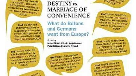 Der Essay ist die deutsche Originalversion eines Beitrages von Roman Herzog für den Sammelband "Common Destiny vs. Marriage of Convenience. What do Britons and Germany want from Europa?" Edited by Isobel Finkel, John F. Jungclaussen, Peter Littger und Charlotte Ryland. KE7.Net Publishing, Hamburg/London 2014. 276 Seiten, 16,80 Euro.