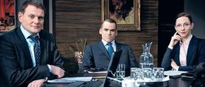 Indien? Pakistan ist der neue Hot Spot! Devid Striesow, Sebastian Blomberg und Katharina Schüttler als zynische Unternehmensberater.