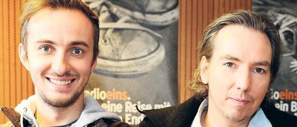 Olli Schulz (r.) und Jan Böhmermann