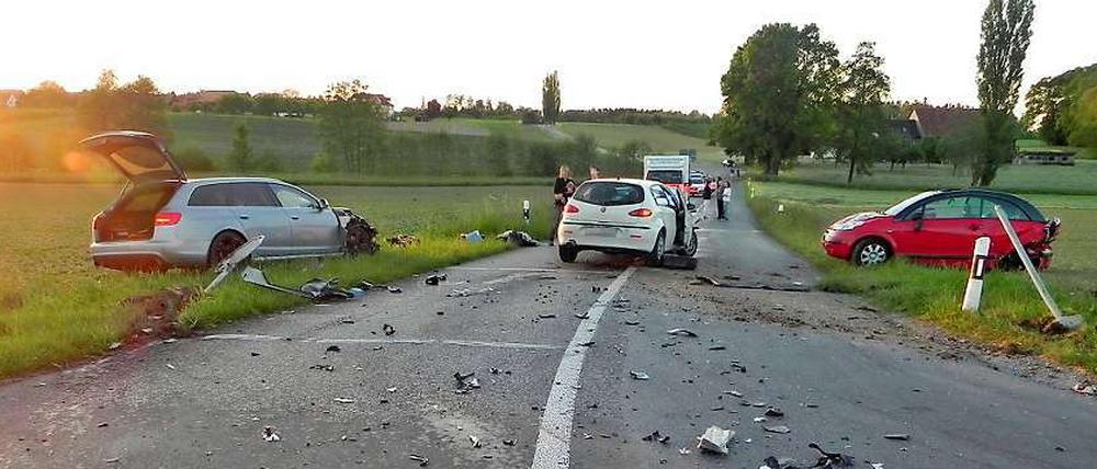 Der von Ullrich verursachte Unfall.