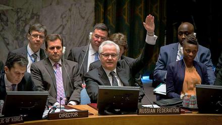 Russland und China haben die Resolution mit einem Veto gestoppt.
