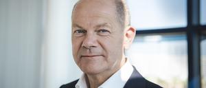 Kanzlerkandidat der SPD Olaf Scholz im Interview mit Tagesspiegel.