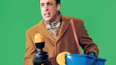 Knallhart. Alexander Schubert als Reporter Albrecht Humboldt in der „heute-show“.F.: ZDF