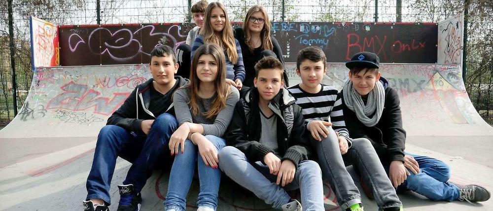 Begehrtes Plätzchen. Die Moabiter Heinrich-von-Stephan-Gemeinschaftsschule gehört zu den nachgefragtesten Schulen der Stadt und musste dieses Jahr über 100 Schüler ablehnen. Diese Schülergruppe bereitete sich im April auf eine selbst organisierte Reise nach Bulgarien vor.