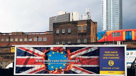 Wer führt dieses Land? Umfragen prognostizieren, dass die Ukip mit 30 Prozent der Stimmen die Labour-Party und die regierenden Tories deutlich abhängen wird. 