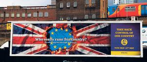 Wer führt dieses Land? Umfragen prognostizieren, dass die Ukip mit 30 Prozent der Stimmen die Labour-Party und die regierenden Tories deutlich abhängen wird. 