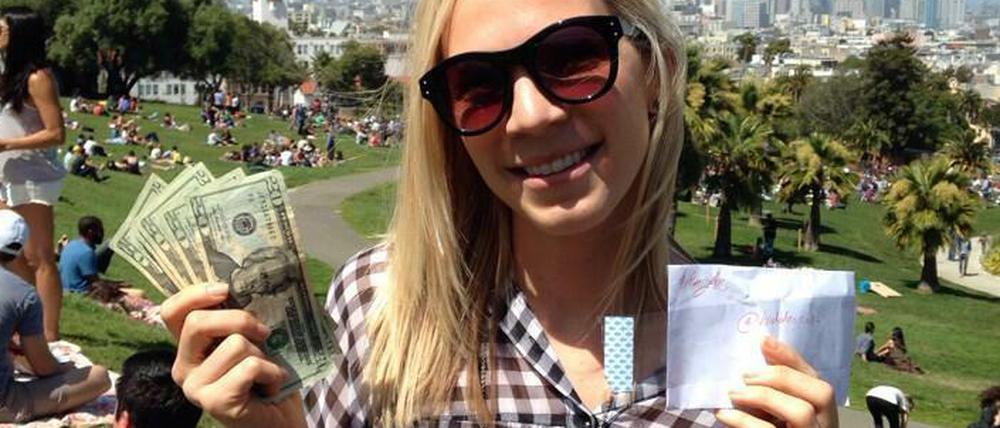 Glückliche Schatzjäger: @brino53 und seine Freundin wurden im San Fransisco Dolores-Park fündig