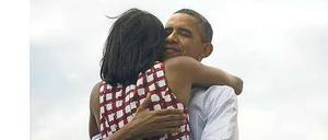 Nachricht auf Twitter. US-Präsident Obama freut sich über seine Wiederwahl. Foto: dpa