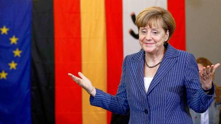 Stärkste Kraft: CDU-Chefin und Kanzlerin Angela Merkel führt die Union zum Sieg bei der Europawahl 2014.