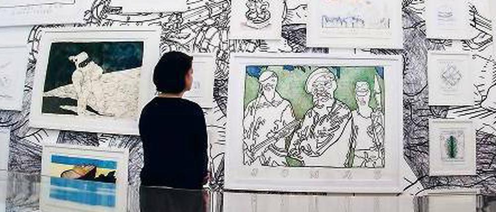 Bilder des Künstlers Tonel in den Kunstwerken.