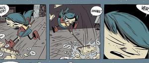 Märchenwelt: Eine Seite aus "Hilda und der Mitternachtsriese".