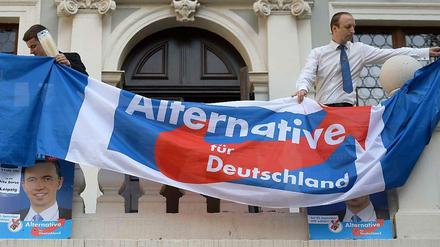 AfD-Wahlkampf in Leipzig