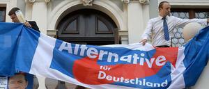 AfD-Wahlkampf in Leipzig