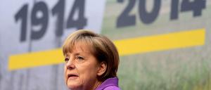 Angela Merkel im Schlüterhof des Berliner Zeughauses.