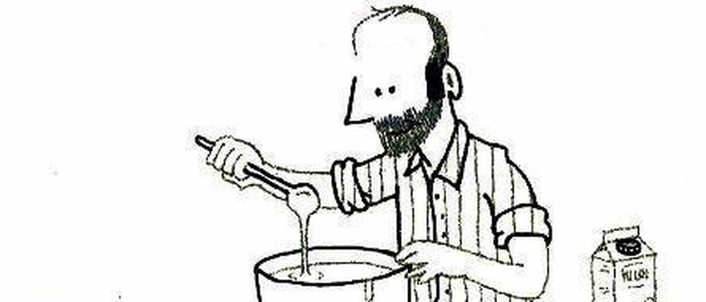 Make Crêpes Not War. Sylvain Mazan übt sich in kulinarischer Friedensstiftung.
