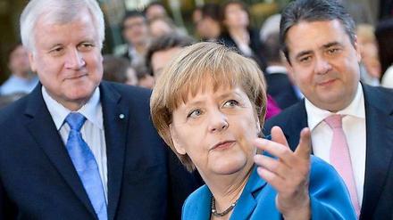 Gemeinsam an einem Strang? Die Spitzer der koalitionsparteien sind sich einig über die Bildungsförderung.