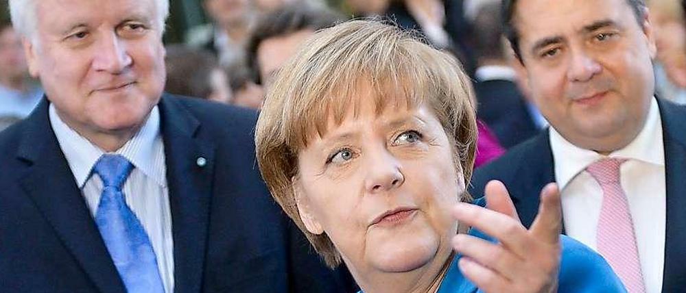 Gemeinsam an einem Strang? Die Spitzer der koalitionsparteien sind sich einig über die Bildungsförderung.