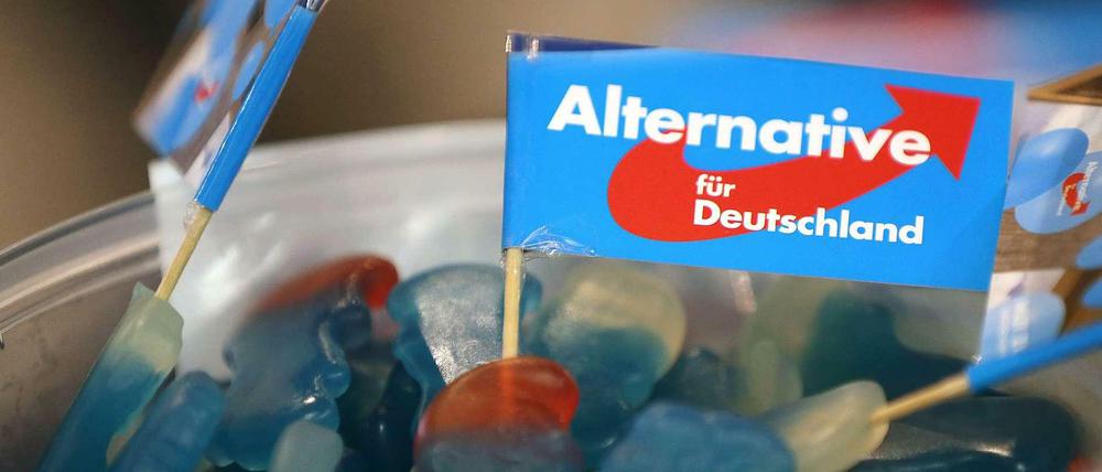 Die AfP setzt auf Wählerbindung durch Fruchtgummis.