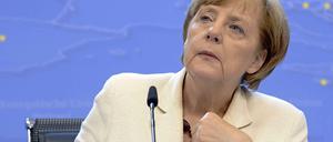 Bundeskanzlerin Angela Merkel beim EU-Gipfel in Brüssel.