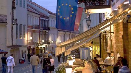 In Litauens Hauptstadt Vilnius soll am ab kommendem Januar mit Euro bezahlen können. 