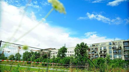 Neubau in der Innenstadt. An der Flottwellstraße am Gleisdreieck sind viele Häuser entstanden.