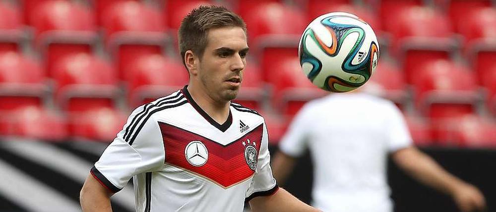 Läuft wieder halbwegs rund. Kapitän Philipp Lahm könnte gegen Armenien auflaufen.