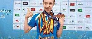 Lea Stengel, elfjährige Medaillenjägerin.