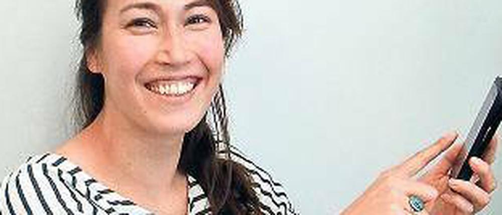 Anna Yukiko Bickenbach hat eine App entwickelt, über die Nutzer anderen zeigen können, wie umweltbewusst sie sind.