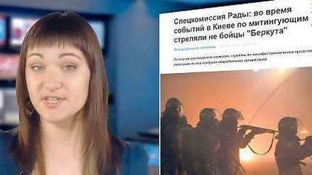 Täglich durchsuchen Margo Gontar und ihre Kommilitonen das Netz nach gefälschten Berichten. Die größten Aufreger präsentiert die Moderatorin in einer Videoshow. 