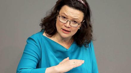 8,50 Euro für alle: Arbeitsministerin Andrea Nahles (SPD) will keine Ausnahmen beim Mindestlohn zulassen.