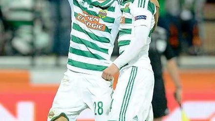 Bildsprache. Trimmel (l.) zeigte bei Rapid Wien gerne seine Tattoos her.