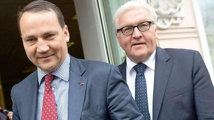 Steinmeier und Sikorski am Dienstag in St. Petersburg