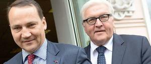 Steinmeier und Sikorski am Dienstag in St. Petersburg