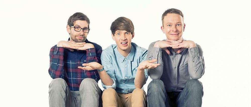 Pauli, Lukas und Florian sind Deine Freunde und machen sehr laute Musik.