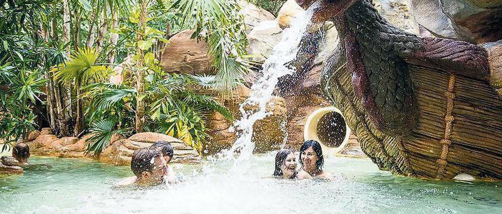 Wasserwelt. „Aqua Mondo“, das subtropische Schwimmbad des Ferienparks Bispinger Heide, ist vor allem bei Kindern der große Hit.