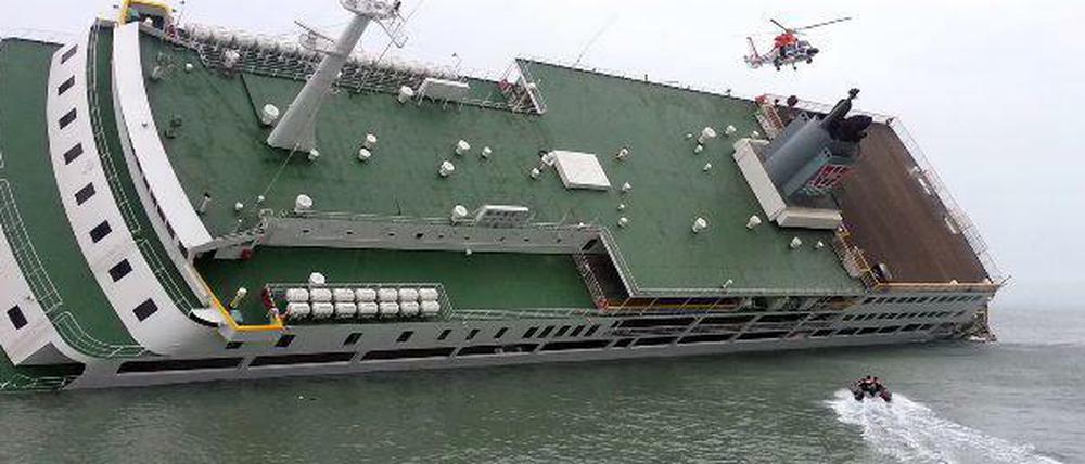 Die Sewol kenterte Mitte April mit 476 Menschen an Bord.