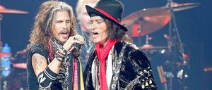 Steven Tyler und Joe Perry von Aerosmith in Berlin.