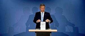 Bundespräsident a.D. Christian Wulff am Dienstag in Berlin.