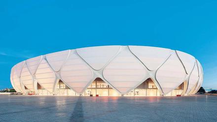 Nur keine Angst vor Tropenschauern. Die Arena da Amazônia in Manaus. F
