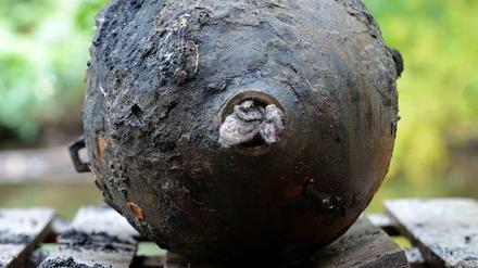 Entschärfte Weltkriegsbombe: Immer wieder werden in Berlin und Brandenburg Blindgänger gefunden. 