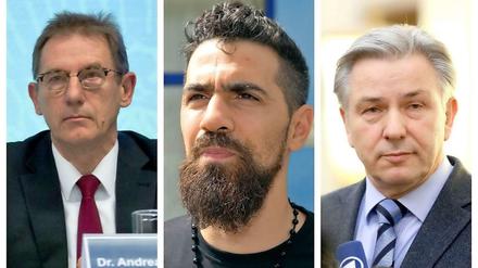 Ärger um Bushido-Anklage. Staatsanwalt Andreas Behm (l.) steht wegen des Verfahrens um den Hass-Song des Rappers in der Kritik. 