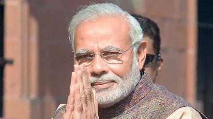 Großer Unbekannter. Narendra Modi ist ein Einzelgänger. Es heißt, Freunde habe er kaum. Foto: AFP